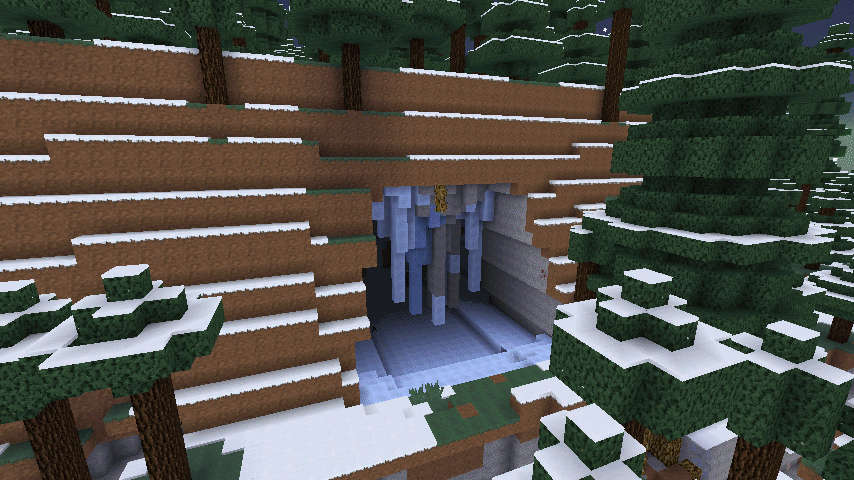 雪の森で防寒装備を整え 雪の女王が住まうオーロラ宮殿へ 第75話 Minecraft ぽっぽブログ