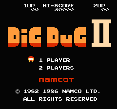 ディグダグ2のプレイ日記1:レトロゲーム(ファミコン)_挿絵1