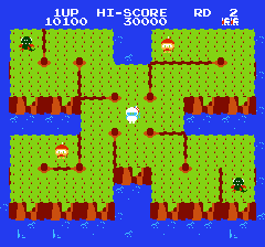 ディグダグ2のプレイ日記1:レトロゲーム(ファミコン)_挿絵6