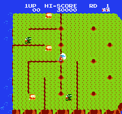 ディグダグ2のプレイ日記1:レトロゲーム(ファミコン)_挿絵3