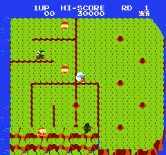 ディグダグ2のプレイ日記1:レトロゲーム(ファミコン)_挿絵4