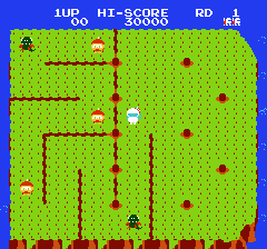 ディグダグ2のプレイ日記1:レトロゲーム(ファミコン)_挿絵2