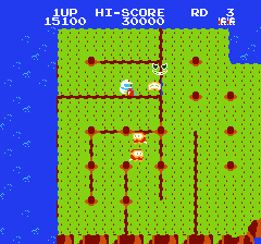 ディグダグ2のプレイ日記1:レトロゲーム(ファミコン)_挿絵14