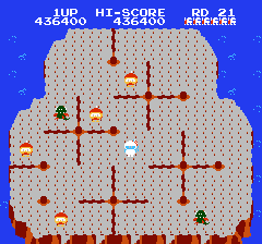 ディグダグ2のプレイ日記3：レトロゲーム(ファミコン)_挿絵10