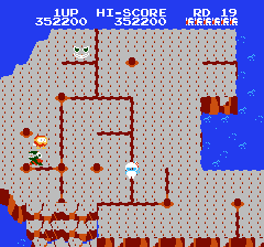 ディグダグ2のプレイ日記3：レトロゲーム(ファミコン)_挿絵5