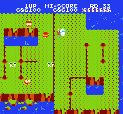 ディグダグ2のプレイ日記4:レトロゲーム(ファミコン)_挿絵2