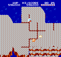 ディグダグ2のプレイ日記3：レトロゲーム(ファミコン)_挿絵45