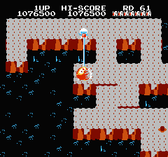 ディグダグ2のプレイ日記6：レトロゲーム(ファミコン)_挿絵5