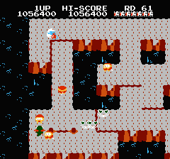 ディグダグ2のプレイ日記6：レトロゲーム(ファミコン)_挿絵4