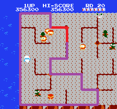 ディグダグ2のプレイ日記3：レトロゲーム(ファミコン)_挿絵8