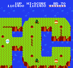 ディグダグ2のプレイ日記6：レトロゲーム(ファミコン)_挿絵45