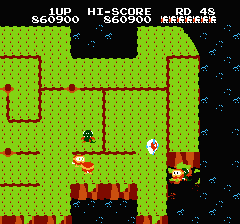 ディグダグ2のプレイ日記4:レトロゲーム(ファミコン)_挿絵70