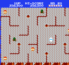 ディグダグ2のプレイ日記3：レトロゲーム(ファミコン)_挿絵6