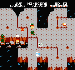 ディグダグ2のプレイ日記3：レトロゲーム(ファミコン)_挿絵65