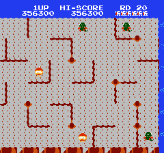 ディグダグ2のプレイ日記3：レトロゲーム(ファミコン)_挿絵7