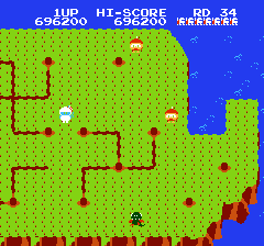ディグダグ2のプレイ日記4:レトロゲーム(ファミコン)_挿絵4