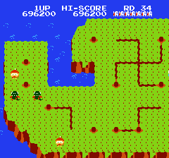 ディグダグ2のプレイ日記4:レトロゲーム(ファミコン)_挿絵3