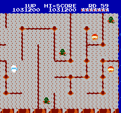 ディグダグ2のプレイ日記5：レトロゲーム(ファミコン)_挿絵45