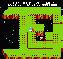 ディグダグ2のプレイ日記4:レトロゲーム(ファミコン)_挿絵73