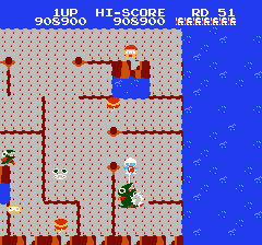 ディグダグ2のプレイ日記5：レトロゲーム(ファミコン)_挿絵2