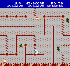ディグダグ2のプレイ日記5：レトロゲーム(ファミコン)_挿絵46