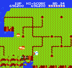 ディグダグ2のプレイ日記4:レトロゲーム(ファミコン)_挿絵5